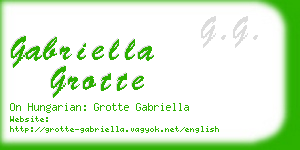 gabriella grotte business card